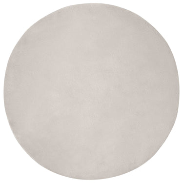 Vidaxl nep konijnenbont tapijt olite beige ø 80 cm polyester