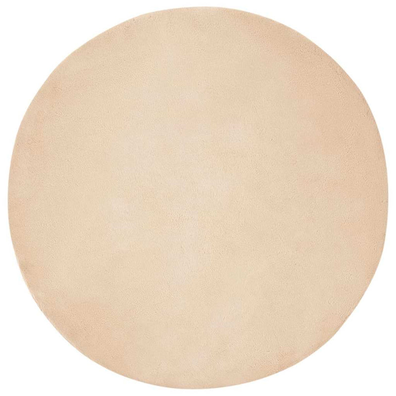 ギャラリービューアに画像をロードする, Vidaxl nep konijnenbont tapijt olite beige ø 100 cm polyester
