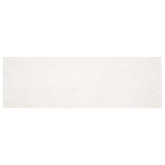Vidaxl nep konijnenbont tapijt olite crème 80 x 250 cm polyester