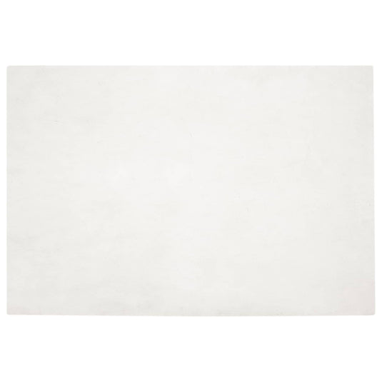 Vidaxl nep konijnenbont tapijt olite crème 120 x 170 cm polyester