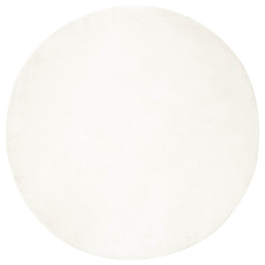 Vidaxl nep konijnenbont tapijt olite crème ø 160 cm polyester