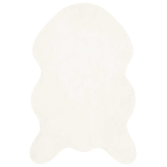 Vidaxl nep konijnenbont tapijt olite crème 80 x 120 cm polyester