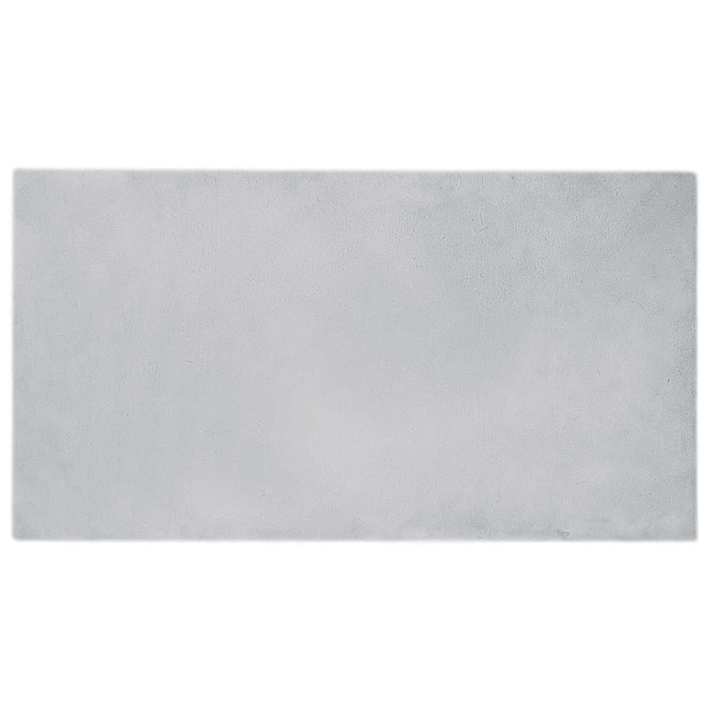 ギャラリービューアに画像をロードする, Vidaxl nep konijnenbont tapijt olite grijs 60 x 110 cm polyester
