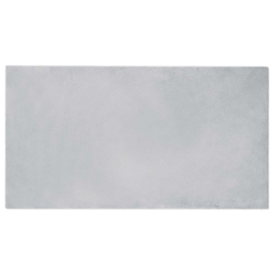Vidaxl nep konijnenbont tapijt olite grijs 80 x 150 cm polyester