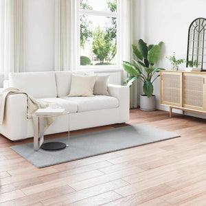 Vidaxl nep konijnenbont tapijt olite grijs 80 x 200 cm polyester