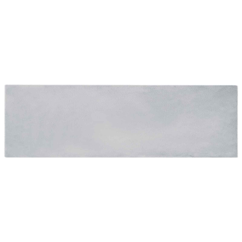 Afbeelding laden in galerijviewer, Vidaxl nep konijnenbont tapijt olite grijs 80 x 250 cm polyester

