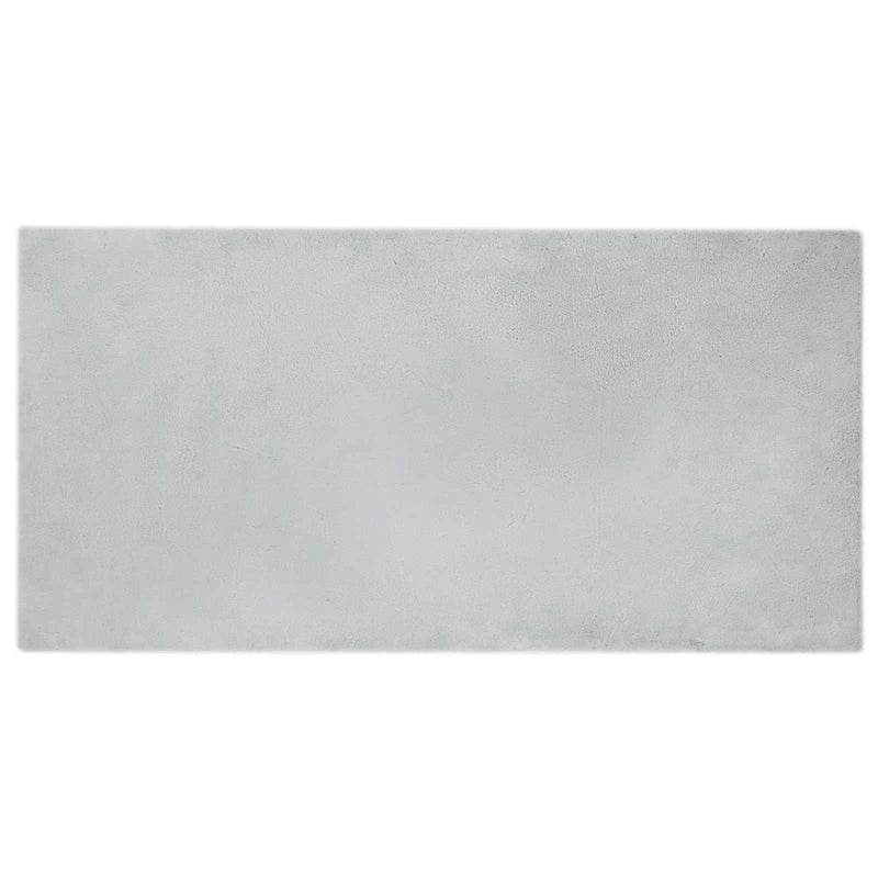 Afbeelding laden in galerijviewer, Vidaxl nep konijnenbont tapijt olite grijs 100 x 200 cm polyester
