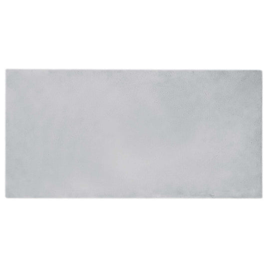 Vidaxl nep konijnenbont tapijt olite grijs 100 x 200 cm polyester