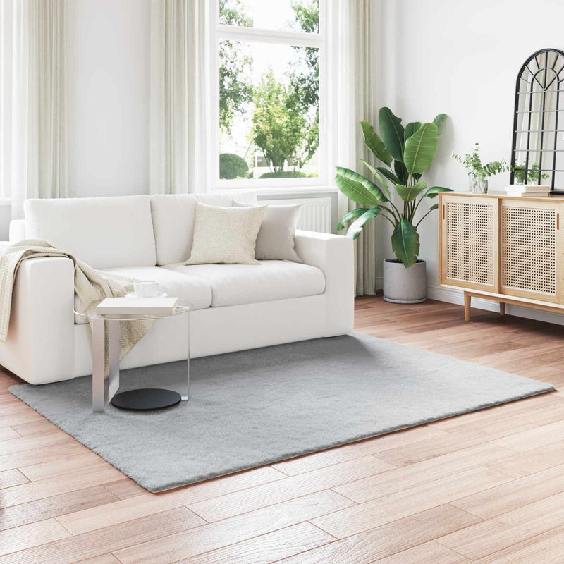 Chargez l'image dans la visionneuse de la galerie, Vidaxl nep konijnenbont tapijt olite grijs 160 x 230 cm polyester
