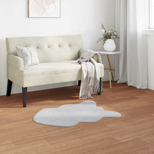 Vidaxl nep konijnenbont tapijt olite grijs 60 x 90 cm polyester