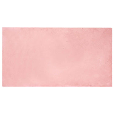 Vidaxl nep konijnenbont tapijt olite roze 80 x 150 cm polyester