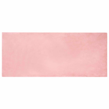 Vidaxl nep konijnenbont tapijt olite roze 80 x 200 cm polyester