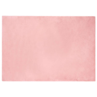 Vidaxl nep konijnenbont tapijt olite roze 160 x 230 cm polyester