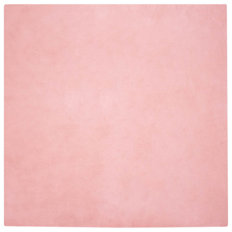 Afbeelding laden in galerijviewer, Vidaxl nep konijnenbont tapijt olite roze 160 x 160 cm polyester
