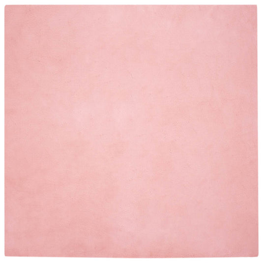 Vidaxl nep konijnenbont tapijt olite roze 200 x 200 cm polyester