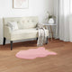 Vidaxl nep konijnenbont tapijt olite roze 80 x 120 cm polyester