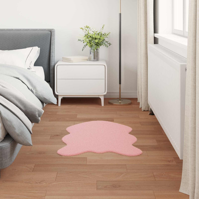 Afbeelding laden in galerijviewer, Vidaxl nep konijnenbont tapijt olite roze 80 x 120 cm polyester
