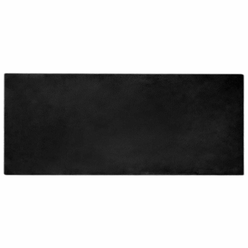 Afbeelding laden in galerijviewer, Vidaxl nep konijnenbont tapijt olite zwart 80 x 200 cm polyester
