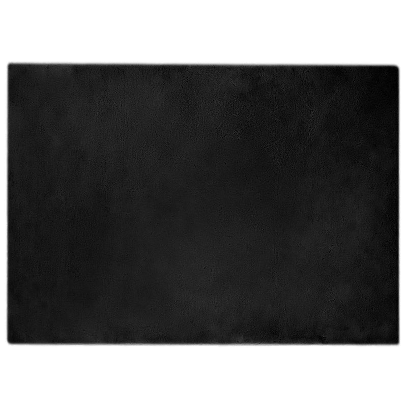Afbeelding laden in galerijviewer, Vidaxl nep konijnenbont tapijt olite zwart 240 x 340 cm polyester
