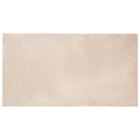 Vidaxl nep konijnenbont tapijt olite taupe 80 x 150 cm polyester