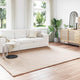 Vidaxl nep konijnenbont tapijt olite taupe 200 x 280 cm polyester