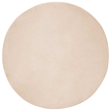Vidaxl nep konijnenbont tapijt olite taupe ø 120 cm polyester