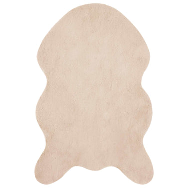 Vidaxl nep konijnenbont tapijt olite taupe 60 x 90 cm polyester