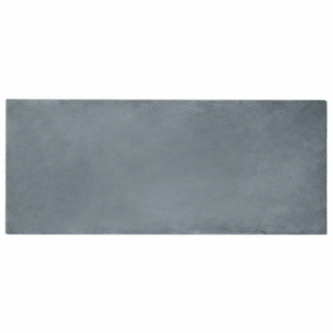 Vidaxl nep konijnenbont tapijt olite antraciet 80 x 200 cm polyester