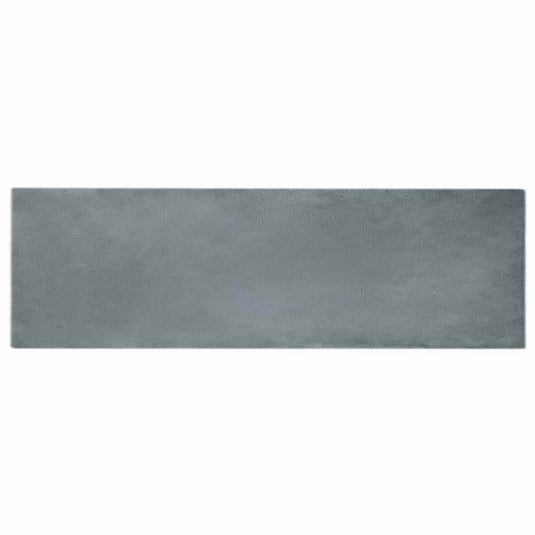 Vidaxl nep konijnenbont tapijt olite antraciet 80 x 250 cm polyester