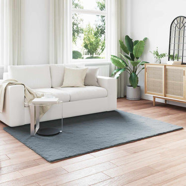 Vidaxl nep konijnenbont tapijt olite antraciet 160 x 230 cm polyester