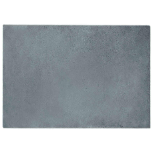 Vidaxl nep konijnenbont tapijt olite antraciet 160 x 230 cm polyester