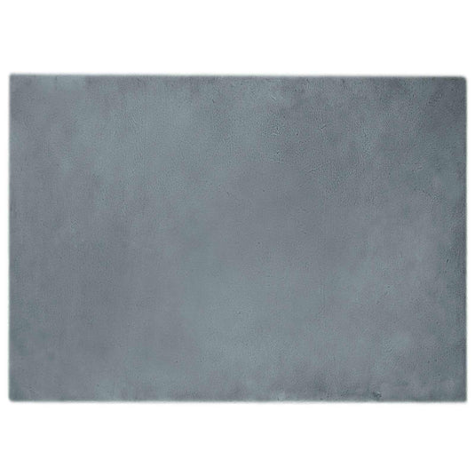 Vidaxl nep konijnenbont tapijt olite antraciet 240 x 340 cm polyester