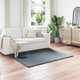 Vidaxl nep konijnenbont tapijt olite antraciet 120 x 120 cm polyester