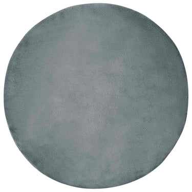 Vidaxl nep konijnenbont tapijt olite antraciet ø 100 cm polyester