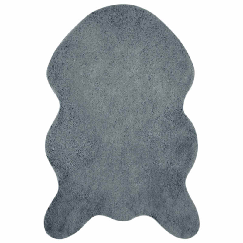 ギャラリービューアに画像をロードする, Vidaxl nep konijnenbont tapijt olite antraciet 60 x 90 cm polyester
