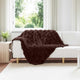 Vidaxl neppels konijnenbont deken olite 4 pcs kameel 130 x 150 cm