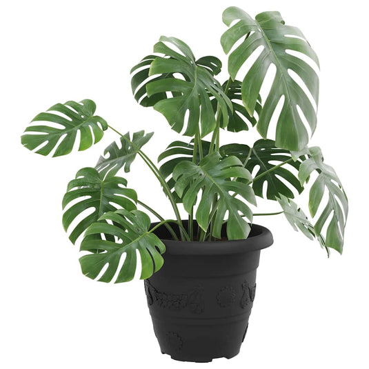Vidaxl ronde bloempot 24 pcs zwart ø 26 x 21.5 cm kunststof