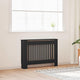 Vidaxl radiatorafdekking 2 pcs zwart 112 x 19 x 81,5cm bewerkt hout