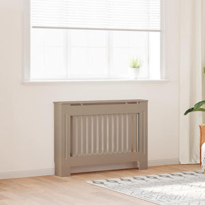 Vidaxl radiatorafdekking 2 pcs bruin 112 x 19 x 81,5cm bewerkt hout