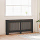 Vidaxl radiatorafdekking 2 pcs zwart 172 x 19 x 81,5 cm bewerkt hout