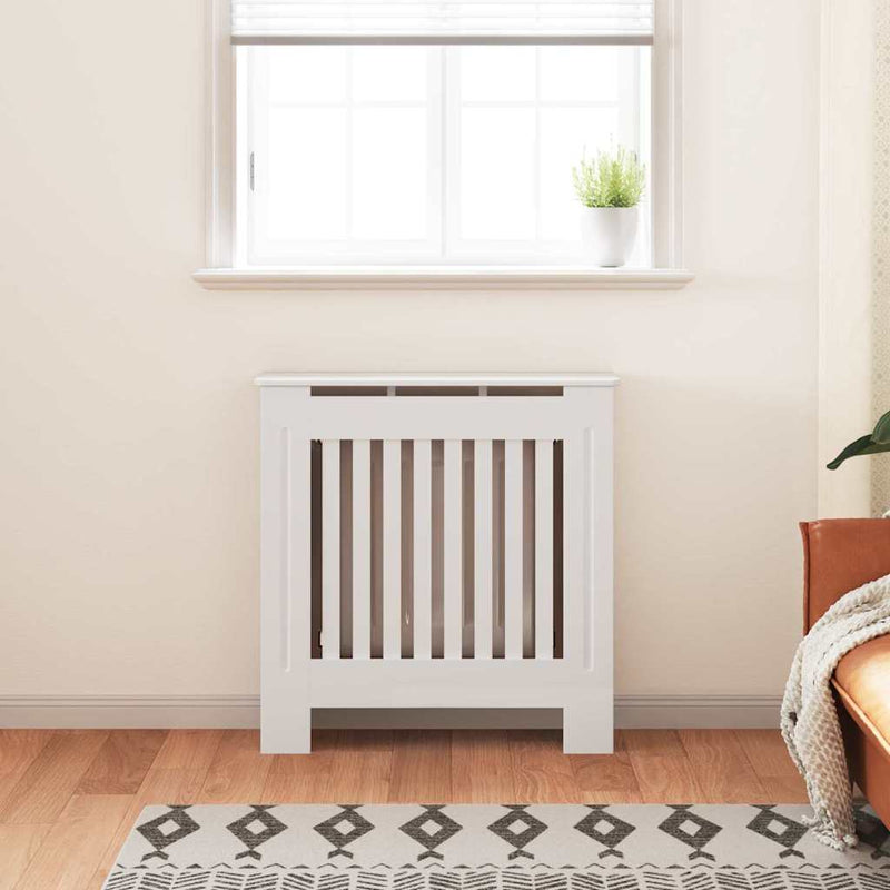 Afbeelding laden in galerijviewer, Vidaxl radiatorafdekking 2 pcs wit 78 x 19 x 81,5cm bewerkt hout

