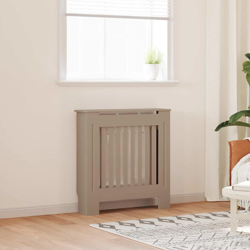 Afbeelding laden in galerijviewer, Vidaxl radiatorafdekking bruin 78 x 19 x 81,5cm bewerkt hout
