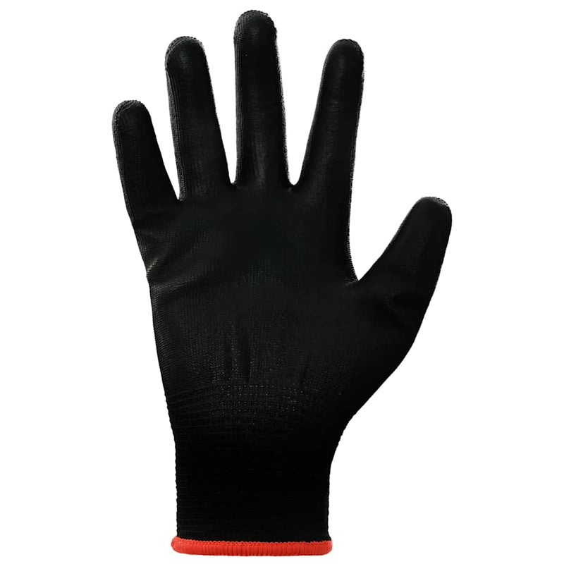 ギャラリービューアに画像をロードする, Vidaxl werkhandschoenen 24 pcs zwart 7 s polyester
