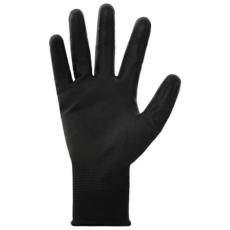 ギャラリービューアに画像をロードする, Vidaxl werkhandschoenen 24 pcs zwart 10 xl polyester
