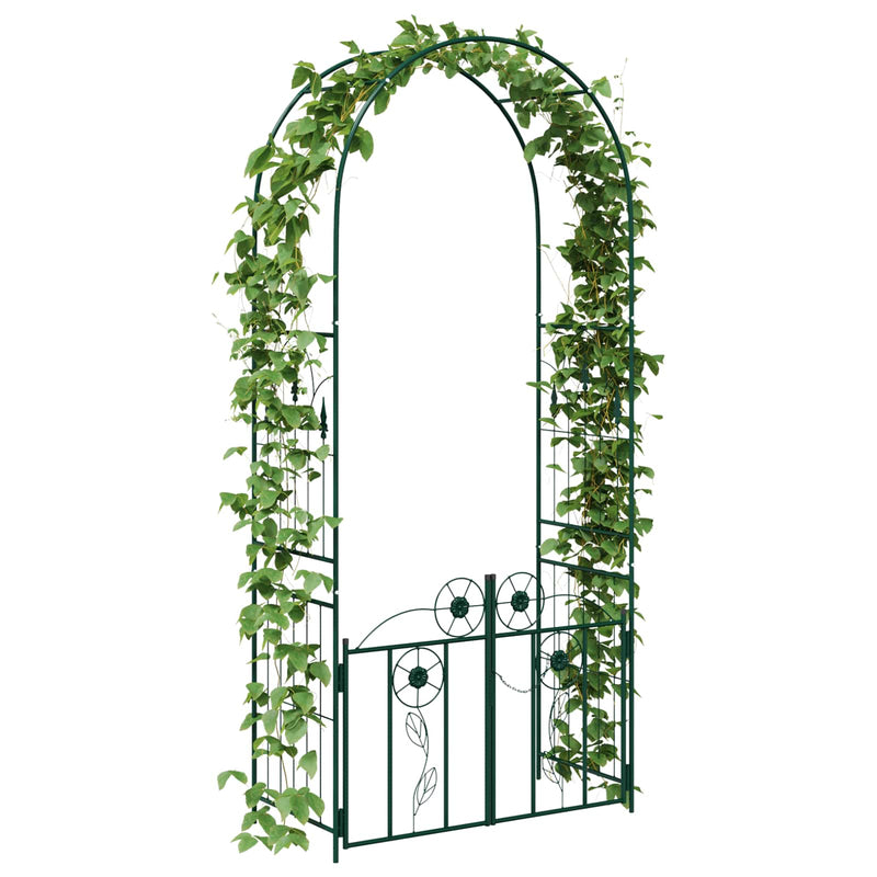 Chargez l'image dans la visionneuse de la galerie, Vidaxl tuin boog met slot groen 102 x 50 x 218 cm
