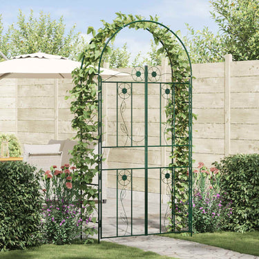 Vidaxl tuin boog effen groen 115 x 37 x 226 cm