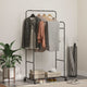Vidaxl kledingrek effen zwart 80 x 53 x 156 cm