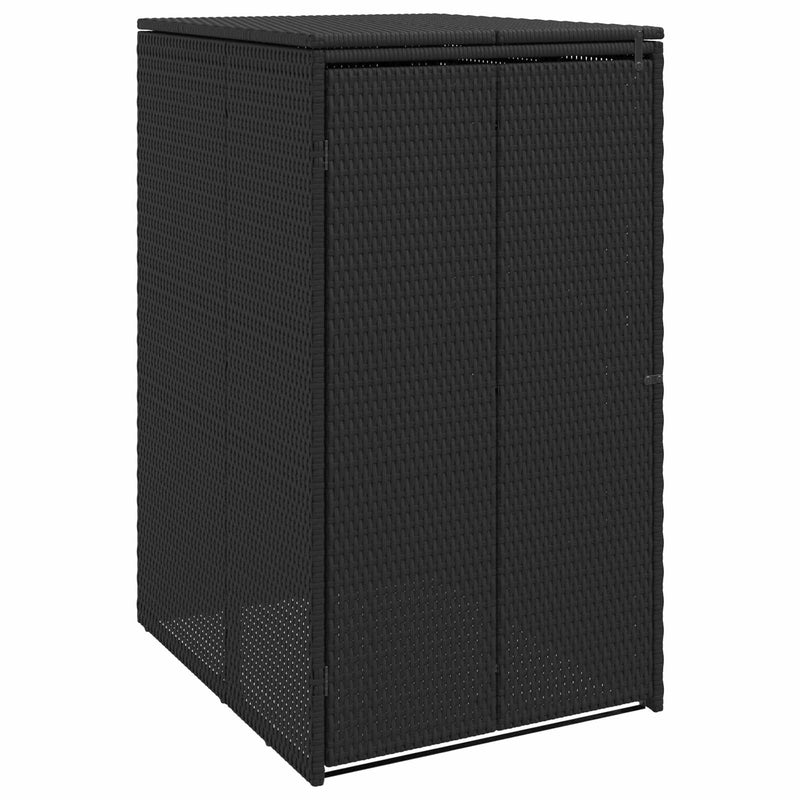 Chargez l'image dans la visionneuse de la galerie, Vidaxl afvalbak box zwart 65 x 80 x 115 cm polyetheen

