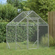 Vidaxl kippenhok zilver 170 x 100 x 177 cm gegalvaniseerd staal