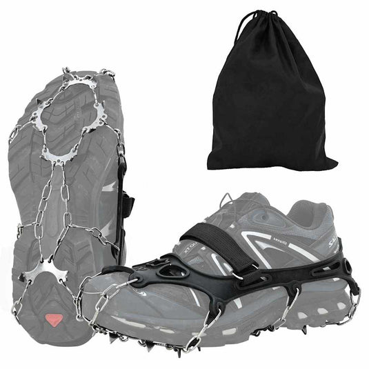 Vidaxl ijs-klemmen voor schoenen zwart s
